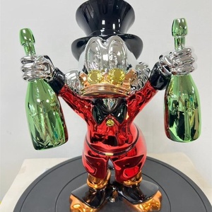 Colourful nhựa nghệ thuật trừu tượng tác phẩm điêu khắc vườn nghệ thuật điêu khắc Pop Polished Chrome vịt vườn nghệ thuật điêu khắc cho trang trí nội thất - Product Image 1