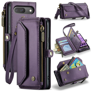 Luxe Multi Carte Fermeture Éclair Portefeuille Longe Sac À <span class=keywords><strong>Bandoulière</strong></span> pour Google Pixel 7A 8 9Pro XL Flip En Cuir Artificiel <span class=keywords><strong>Bandoulière</strong></span> <span class=keywords><strong>Téléphone</strong></span> Cas - Product Image 1