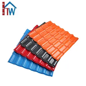 Plastic waterproof material types pvc spanish roofing tiles sheet