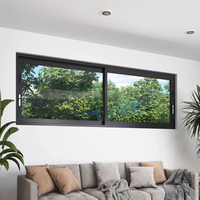 Cadres de fenêtres coulissantes en aluminium pour maisons Finestra Puits de lumière Double vitrage Triple avec volets et portes Cadre