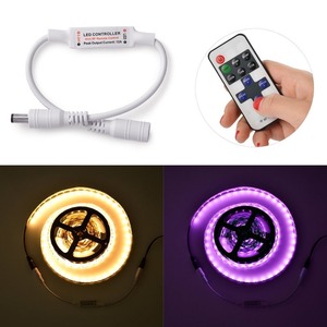 <span class=keywords><strong>Rf</strong></span> 11 Key Dimmer RGB điều khiển từ xa cho <span class=keywords><strong>LED</strong></span> Strip Lights màu duy nhất 5050 3528 DC 12V ánh sáng DC kết nối - Product Image 5