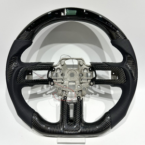 Volant de course en fibre de carbone noir de haute qualité avec LED, vente directe d'usine pour <span class=keywords><strong>Ford</strong></span> <span class=keywords><strong>Mustang</strong></span> 2015-2023 - Product Image 1