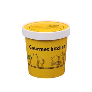 Gobelets alimentaires jetables en papier kraft 8oz 16oz, personnalisables, pour emporter, pour crème glacée, salade, soupe, boîte d'emballage, récipient à soupe personnalisé - Product Image 6