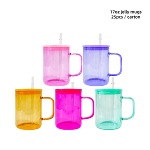 Bicchiere in <span class=keywords><strong>Vetro</strong></span> Smerigliato a Doppia Parete per Sublimazione, Pre-Forato, da 3oz, 16oz, 17oz, 20oz, 40oz, <span class=keywords><strong>con</strong></span> Coperchio e Cannuccia per Tè, Succhi, <span class=keywords><strong>Caffè</strong></span> - Product Image 6