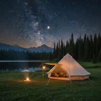 Tente de glamping de luxe Oxford, type yourte, une chambre, imperméable, grande tente dôme d'été pour hôtel-resort et camping