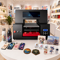 Mesin Printer UV DTF Flatbed Refinecolor Upgrade A2 16 inci dengan Meja Vakum untuk Stiker, Casing Ponsel, dan Tumbler
