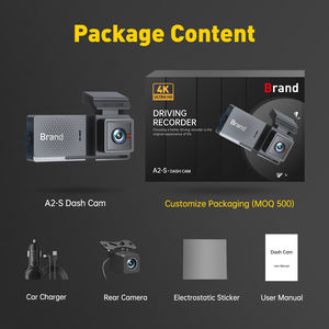 4K <span class=keywords><strong>3</strong></span>-Kanal Dashcam mit GPS, Nachtsicht, WLAN, Parküberwachung, Front-, Innen- und Rückkamera – 1 Jahr Garantie - Product Image 6