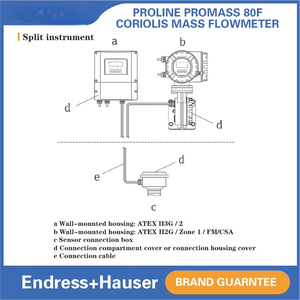 Endress + hauser OEM tùy chỉnh coriolis kỹ thuật số đo lưu lượng Proline promass 80e50 80f50 vật liệu thép không gỉ - Product Image 6