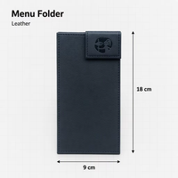 Porte-documents magnétique en cuir PU pour reçus et factures, avec clip magnétique, pour restaurants, cafés et bars, organiseur de notes pour le travail
