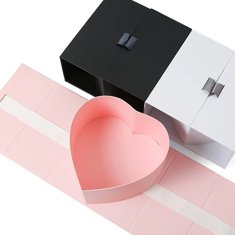 luxury handmade preserved you bouquet box custom size shape ribbon gift rose flower packaging box for flower arrangements