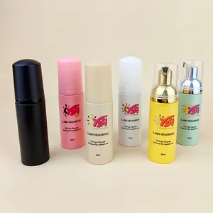 Wholesale Sensitive Tear Tree Lash Shampoo Kits Custom Logo Empty Lash Shampoo Frosted Bottles Customize Suppliers