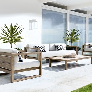 Modern Garden Sofa <strong>Furniture</strong> High Quality Material Wooden Courtyard Balcony Leisure Solid Wood Teak Lounge Chair
