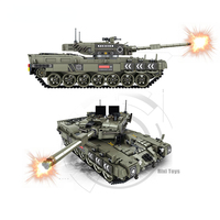 Panlos 632003 MOC City Leopard 2A-4 Main Station Tank Model Weapon Toys Boys Birthday Gift 2311pcs Building Blocks Sets