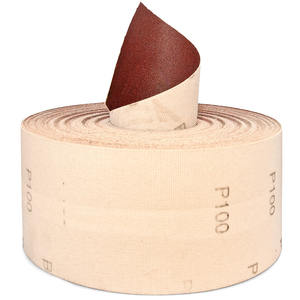 Rouleaux de papier abrasif en résine avec fixation Velcro Fervi P100, outils abrasifs - Product Image 1