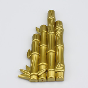 Golden Bamboo Cake Topper Plastic Reusable Birthday Decoration Ornament Rectangle Shape - Product Image 4