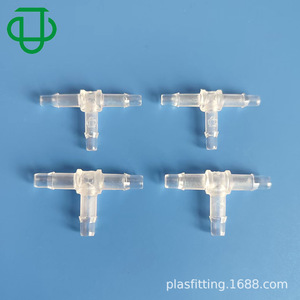 Conector en T de plástico transparente JUPlasfitting tipo PC, 3/32, 1/8, 5/32 ID para tubo rígido - Product Image 5