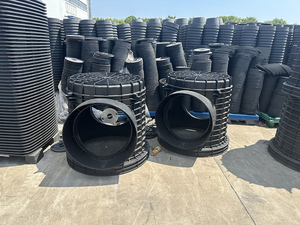 Puits d'inspection <span class=keywords><strong>de</strong></span> drainage, chambre d'inspection des eaux pluviales et des eaux usées, puits <span class=keywords><strong>de</strong></span> vanne en plastique à quatre voies à trois voies - Product Image 4