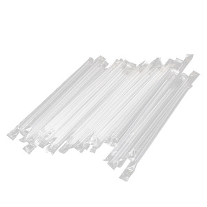 <b>Disposable</b> <b>Straws</b> Transparent 8 Mm Straight Pipe For Coffee Milk Tea Smoothie Party Use Food Grade - Product Image 1