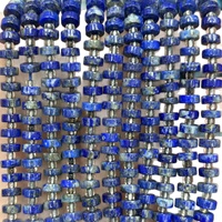 Perles de séparation en forme de roue en pierre naturelle et cristal 3x6mm, à angle droit, pour la fabrication de bijoux (bracelets, colliers) - Vente en gros