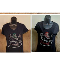 Nouvelles transferts thermocollants en strass Delta 1913 Chucks & Pearls pour chemises, motifs de sororité grecque, cristaux personnalisés
