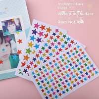 Autocollants étoiles holographiques colorés OEM, autocollants pentagrammes laser brillants, autocollants décoratifs pour loisirs créatifs et scrapbooking pour enfants
