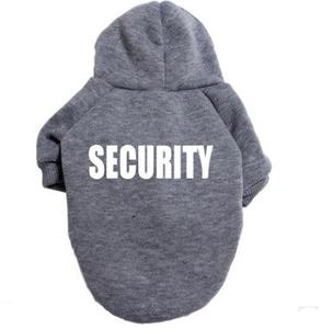 Venta caliente Diseñador Suministros para mascotas Ropa para perros Fleece Security Print Dog Hoodie - Product Image 1