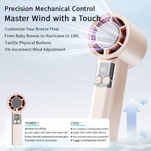 Ventilador Portátil Recargable 2026, Mini Ventilador de Mano con Pantalla, Viento Frío y Potente, 100 Velocidades - Product Image 4