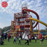 Parc d'aventure sans moteur, toboggan en acier inoxydable personnalisé, écologique, toboggan en tunnel, aire de jeux extérieure, toboggan pour enfants, toboggan intérieur