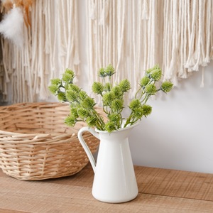 CallaFloral Flor Artificial de Bola Puntiaguda, Rama Individual, Plástico Verde, Decoración Interior, Manualidades para Bodas PJ0101 - Product Image 3