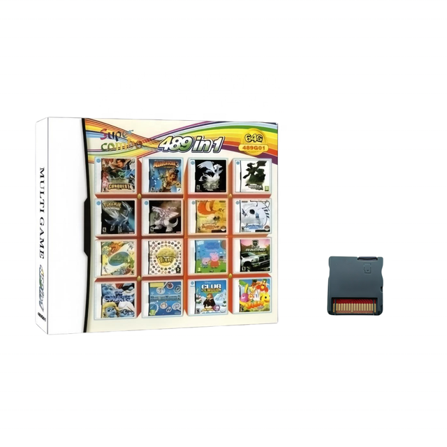 489 IN1 Multi Game Cart for Nintendo DS Game Carteidges Retro Video Games with Box for Nintendo 3DS NDSI NDSL NDS