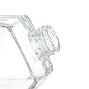 Bouteille diffuseur de parfum en verre carré personnalisable avec <span class=keywords><strong>bouchon</strong></span> en liège pour aromathérapie, vente en gros, plusieurs tailles - Product Image 2