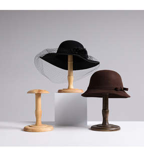 Bán buôn hat hiển thị miễn phí đứng bằng gỗ cap chủ hat hiển thị đứng cổ hat Rack cho bán lẻ quần áo cửa hàng - Product Image 2