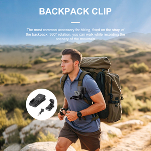 กล้องแอคชั่นแบบแฮนด์ฟรีขนาดเล็กพร้อมแท่นยึดแม่เหล็ก 136 °   การมองเห็นในเวลากลางคืนแบบมุมกว้าง IP67 กันน้ำสำหรับการเดินป่าดำน้ำ - Product Image 4