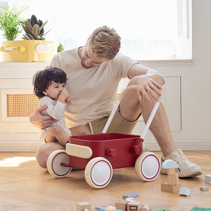 Poussette en <span class=keywords><strong>bois</strong></span> anti-renversement, marchette pour enfants/vente en gros, jouet pour enfants, <span class=keywords><strong>scooter</strong></span> à main, cadeau de premier anniversaire pour bébé - Product Image 6