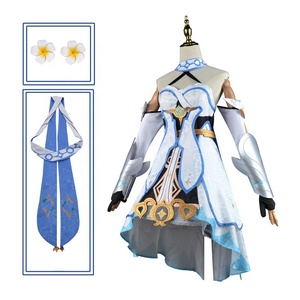 Alta calidad al por mayor viajero Lumine disfraz uniforme tela FIESTA DE Halloween <span class=keywords><strong>Genshin</strong></span> impacto Cosplay Anime disfraz para niñas - Product Image 4