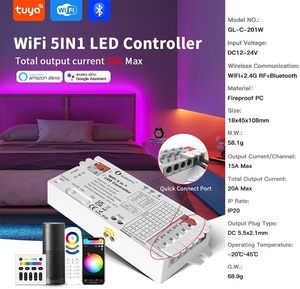 <span class=keywords><strong>Gledopto</strong></span> 5-in-1 WiFi/2G LED-Controller 20 RGBCCT RGBW RGB Dimmer Smart Life Alexa App Sprachsteuerung (201W) - Product Image 3