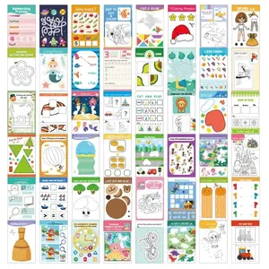 子供の子供のための幼稚園の活動玩具カラフルなDIYクラフトセットアートキットぬりえ本 - Product Image 3