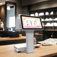 2025 15.6 pouces point de vente Pos Terminal Restaurant tout en une touche Pos Machine Windows Pos systèmes de commande Terminal
