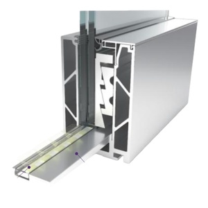 Aluminum Glass Balcony Railing System 6000 Series T351 T851 Alloy <b>Profile</b> with Tempered Glass for Glass Wall Application - Product Image 4