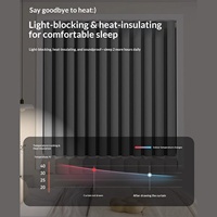 Rideaux modernes super isolants et insonorisants toutes saisons, sans perçage, occultants à 100 %, pour fenêtres plates de chambre à coucher, protection solaire