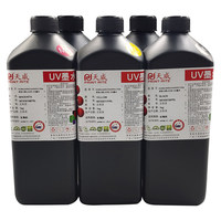 Encre UV 1L pour imprimantes Ricoh Gen5/Gen6 et Konica - Compatible impression flexo, faible odeur, écologique pour verre/métal/acrylique/cuir