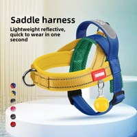 Arnés Tipo Silla para Mascotas, Poliéster Reflectante, Resistente a Roturas, para Perros Pequeños, Colores Surtidos, para Verano, Todas las Tallas