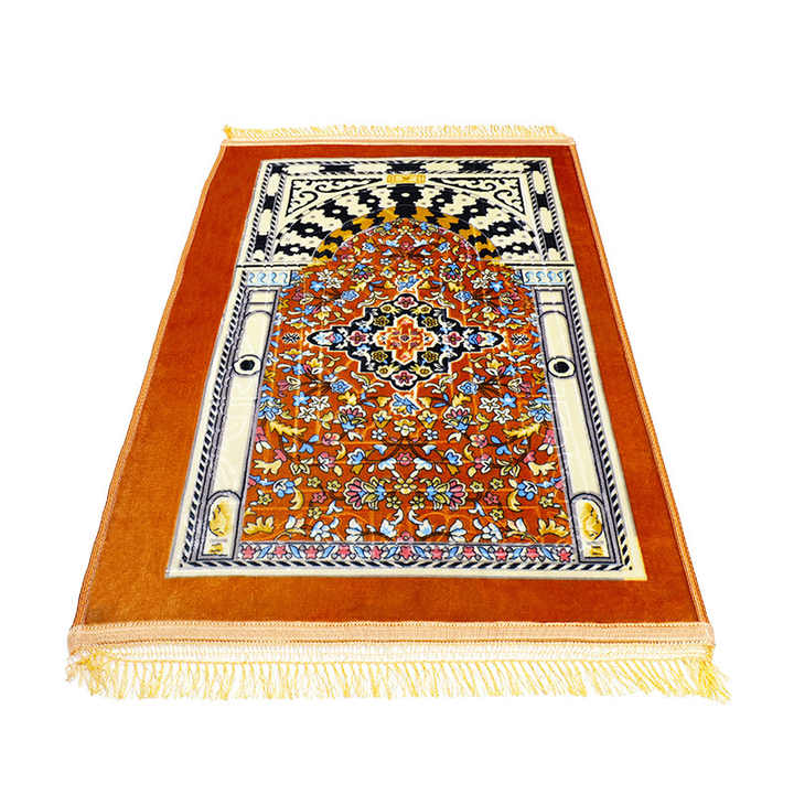 Custom Soft High Quality Prayer Mat Thick Fluffy Islam Prayer Rug