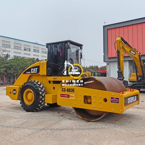 Compacteur vibratoire certifié CE EPA Caterpillar CS583D/CS683E/CS76B/CS79B/CS533E d'occasion, rouleau compresseur CS-863E, moteur diesel, pompe - Product Image 5