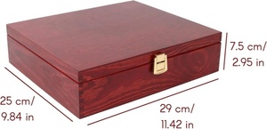 Boîte à chocolats en bois avec 5x5 compartiments, boîtes cadeaux à 25 emplacements, emballage <span class=keywords><strong>vide</strong></span> pour chocolats faits main, présentoir pour mariage ou fête - Product Image 6