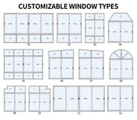 Diseños modernos ventana corredera de aluminio de doble acristalamiento para casa de campo