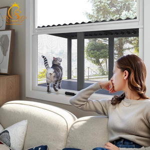 EUR PET son tasarım kedi Catio katı ahşap kedi pencere levrek lüks kedi evi kafes - Product Image 2