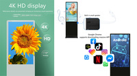 Pantalla LCD Digital de 32, 43 y 55 Pulgadas, Cartel Electrónico HD, Pantalla LCD Publicitaria con Control Wifi, Montaje en Pared, Pantalla Táctil, Señalización para Ascensores