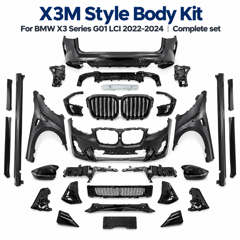 For X3 G01 Pre LCI 2018 to 2021 M Tech MT Style Body Kit Front Rear ...