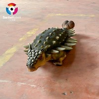 Robot chien dinosaure interactif mécanique fait main de haute qualité Jurassic Park, robot chien hétéro-denté pour l'interaction